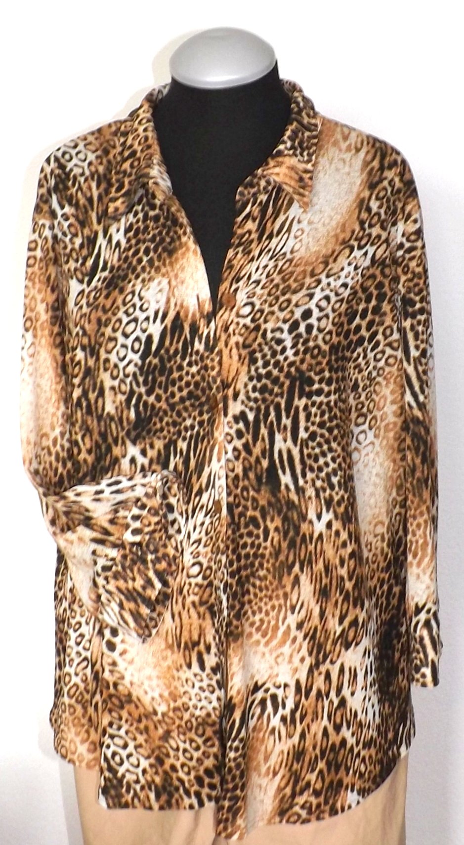 Bluse - animal print - LeoLook - L / XL