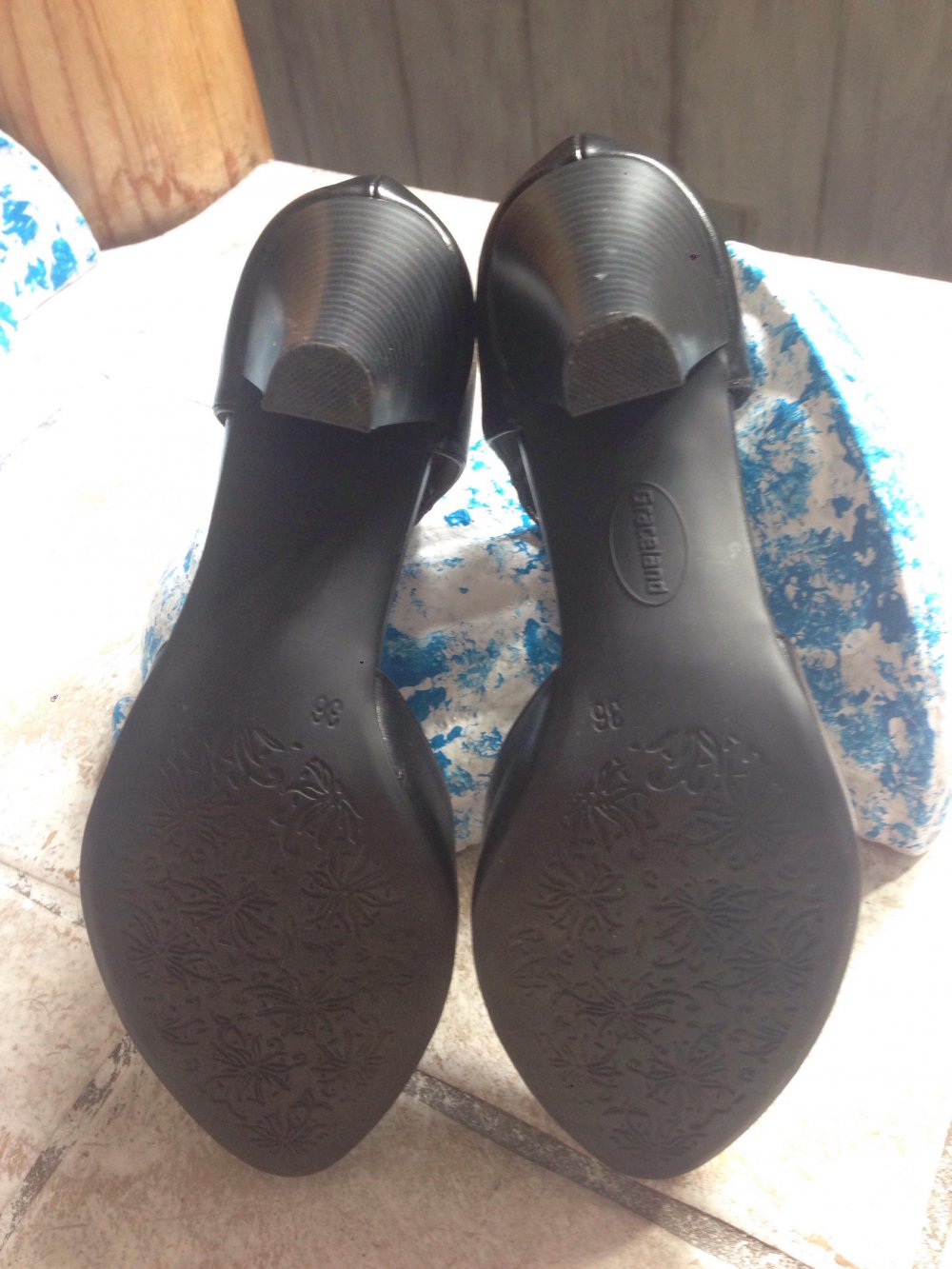 High Heel Sandalen Stilettos Mary Jane's! Schwarze Pumps Klassiker! Veganerfreundlich
