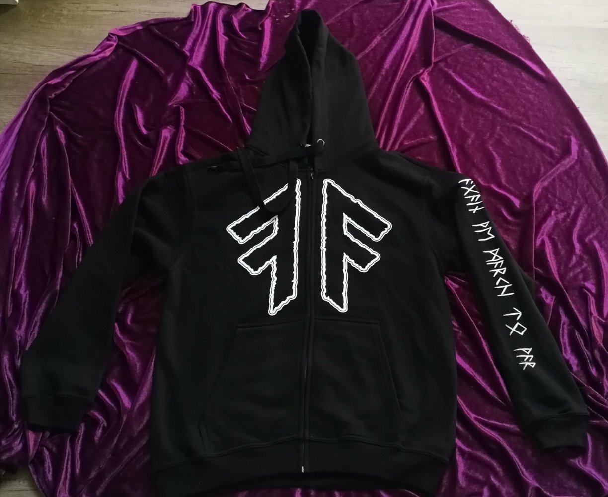 Amon Amarth Hoodie Zipper Kapuzenjacke NEU Viking Metal Merch Skulls Runen Schweden Unisex