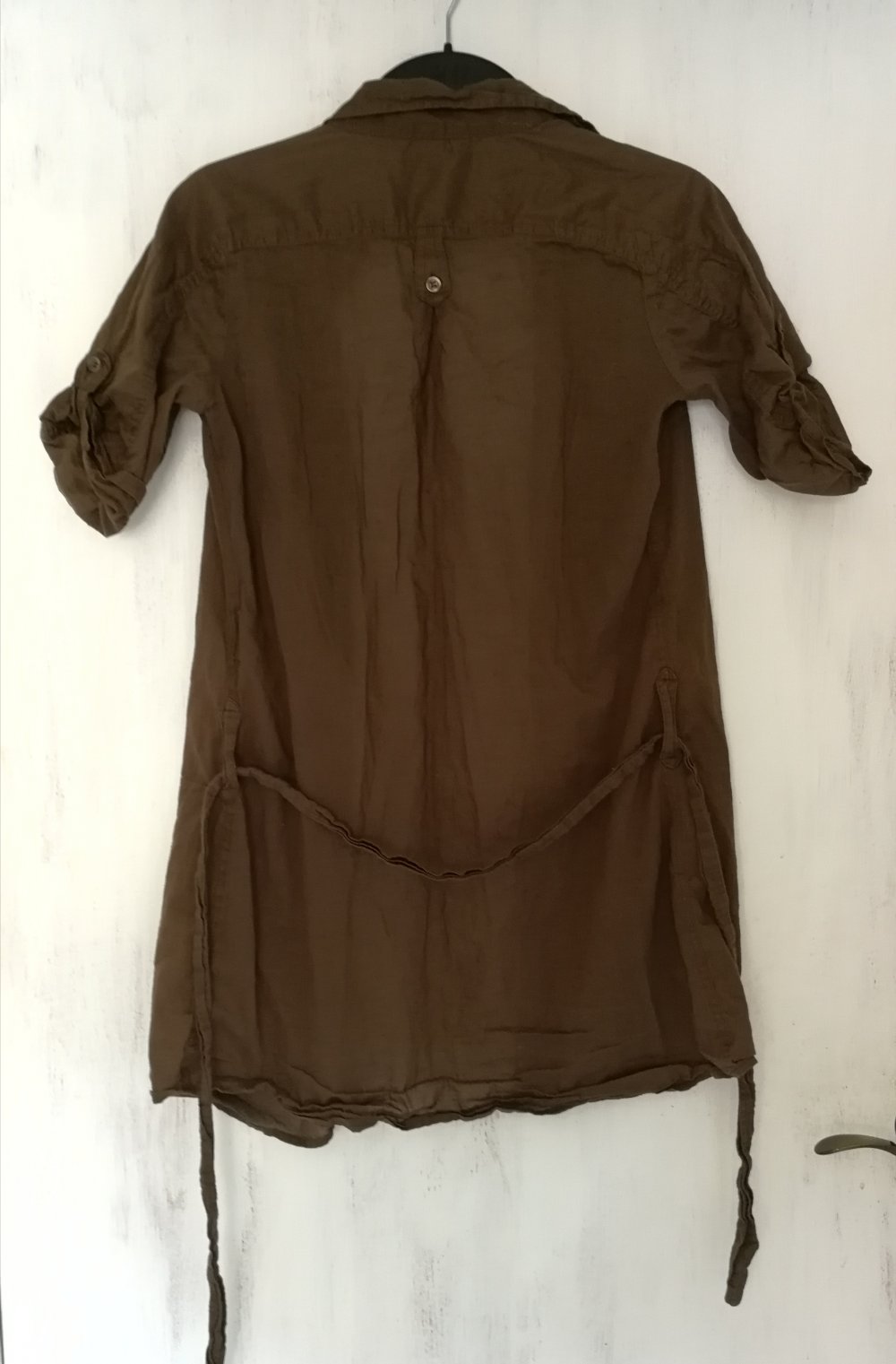 Longbluse Baumwolle semitransparent chic & sportlich! H&M Klassiker Ethno Safari 38!