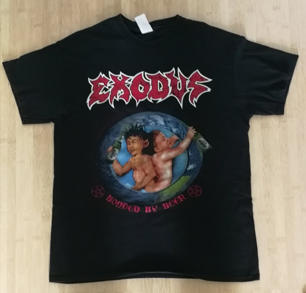 Exodus Bandshirt Tourshirt Bonded By Beer Metal Merchandise Unisex Thrash Metal Ikonen