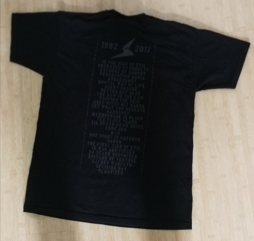 Sodom Bandshirt Rarität 35 Years Anniversary Show 2017 Thrash Metal Merchandise Unisex