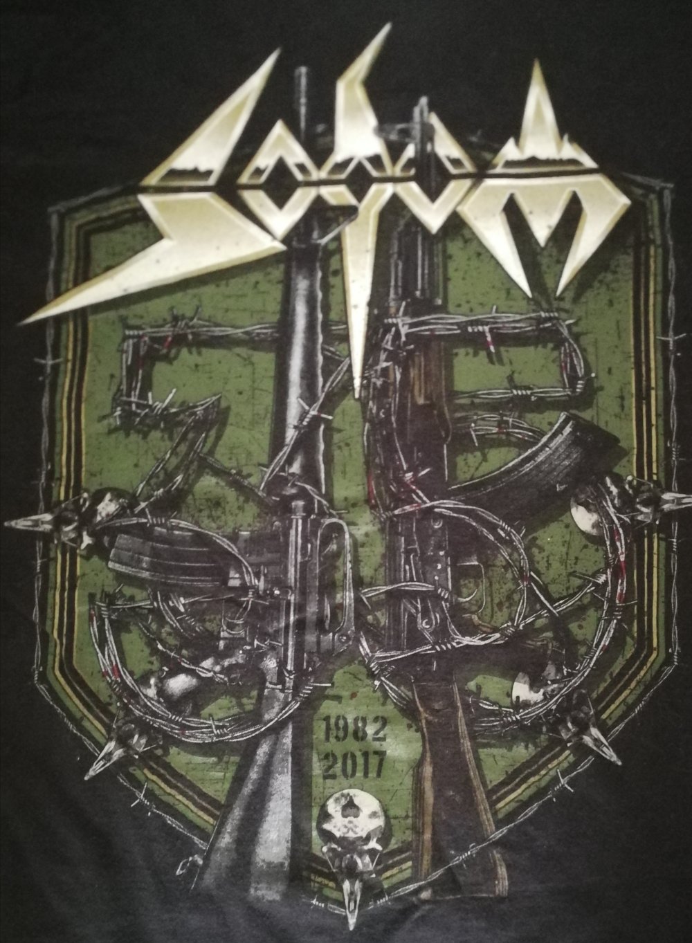 Sodom Bandshirt Rarität 35 Years Anniversary Show 2017 Thrash Metal Merchandise Unisex