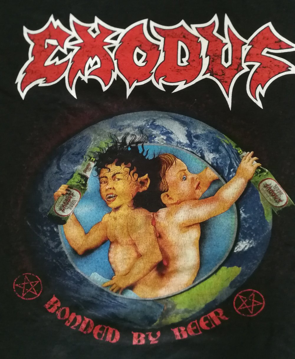 Exodus Bandshirt Tourshirt Bonded By Beer Metal Merchandise Unisex Thrash Metal Ikonen