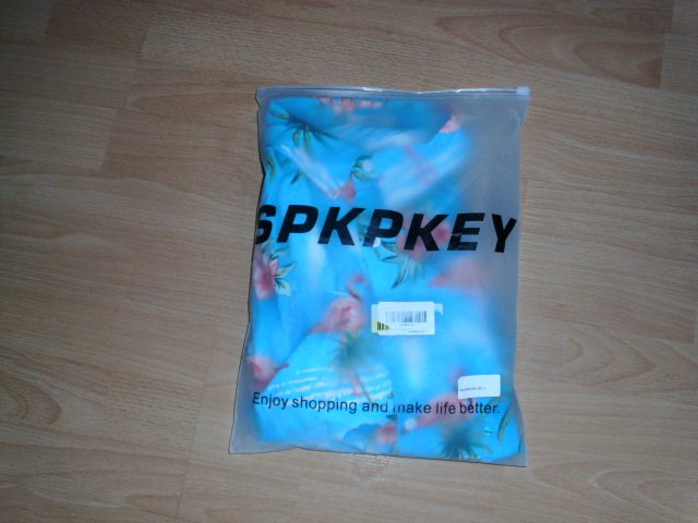 3 tlg. Strandset von SPKPKEY, türkis mit Motiven, Gr. L OVP