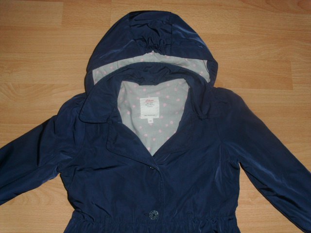 Softshelljacke von s´Oliver, dunkelblau mit Kapuze, Gr. 122