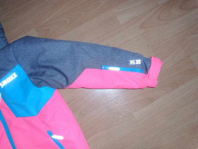 Ski- / Schneejacke von Snoxx, grau-pink, Gr. 116