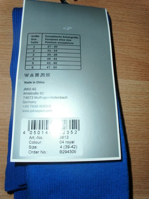 Stutzenstrümpfe von Jako, blau, Gr. 39-42 OVP