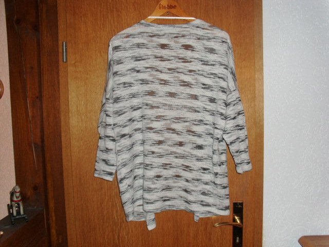 Cardigan von Atmosphere, weiß-grau, Gr. 36/38 (S)