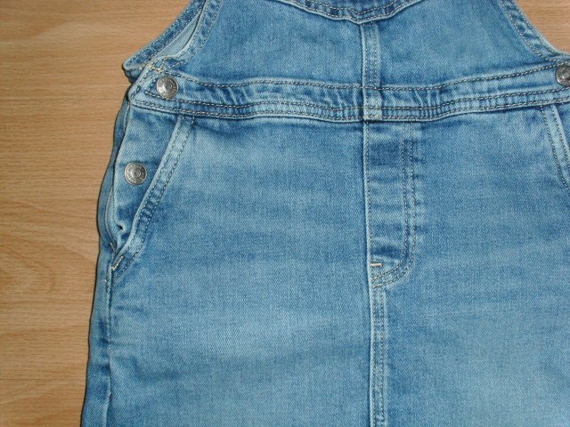 Jeanslatzrock von Tommy Hilfiger, hellblau, Gr. 122