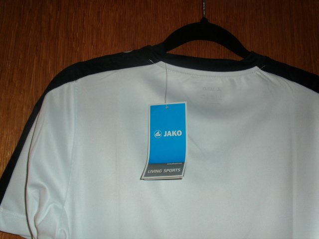 Trainingsshirt von Jako, weiß-schwarz, Gr. 152
