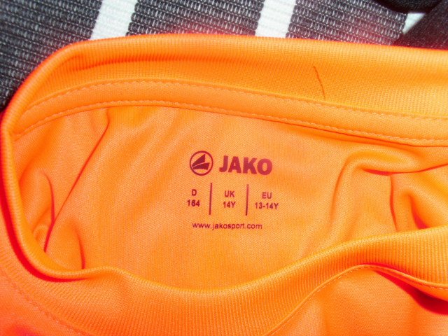 Trainingsshirt von Jako, neonorange, Gr. 164
