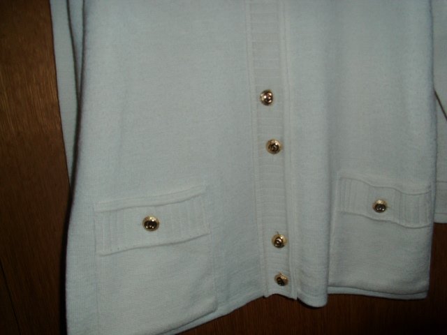 Cardigan von C&A, wollweiß, Gr. 42 ( M )