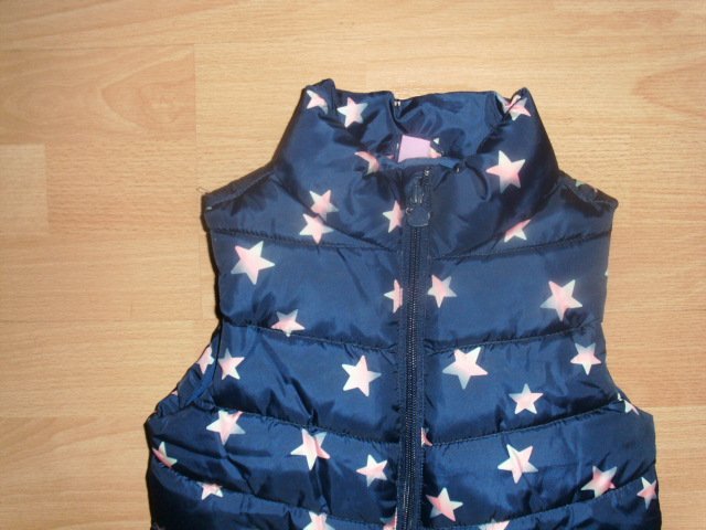 Steppweste von Dopodopo, blau mit Sternen, Gr. 116