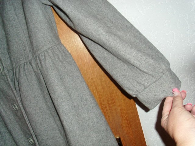 Kurzmantel von H&M, hellgrau, Gr. 40/42
