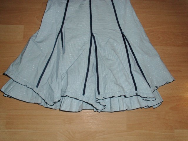 Kleid von Käthe Kruse, hellblau-silber, Gr. 128