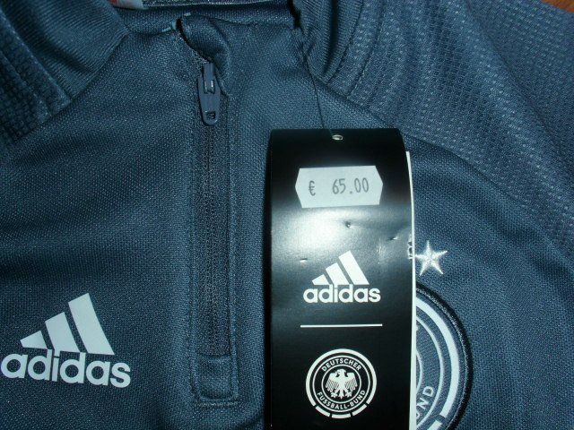 DFB Trainingsoberteil von Adidas, grau, Gr. 116