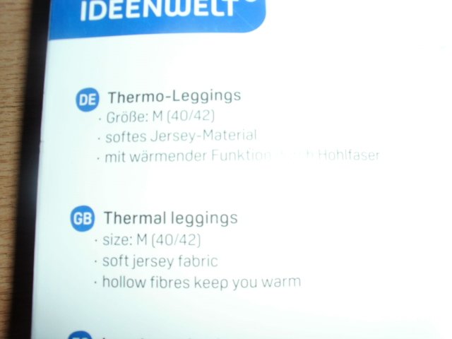 Thermoleggings von Ideenwelt, geringelt, Gr. M (40/42) OVP