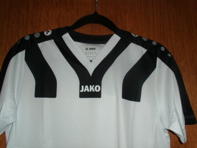 Trainingsshirt von Jako, weiß-schwarz, Gr. 152