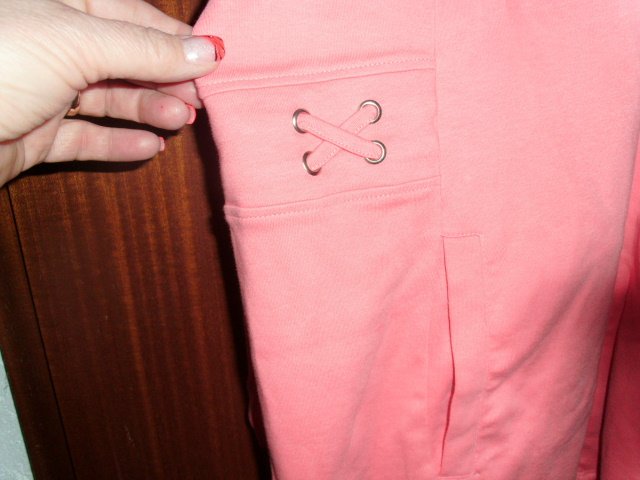 Sweatjacke von Collection L, rosa, Gr. 48