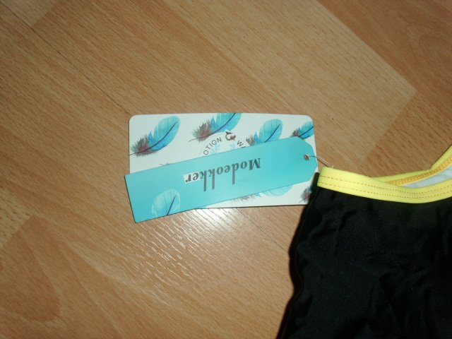 Badeanzug ( Legsuit) von Modeokker, schwarz, Gr. 38 mit Etikett