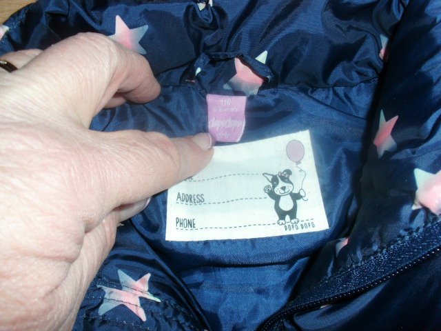 Steppweste von Dopodopo, blau mit Sternen, Gr. 116