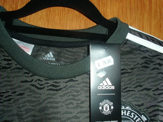 Trikot von Adidas, Manchester United, grau-schwarz, Gr. 176