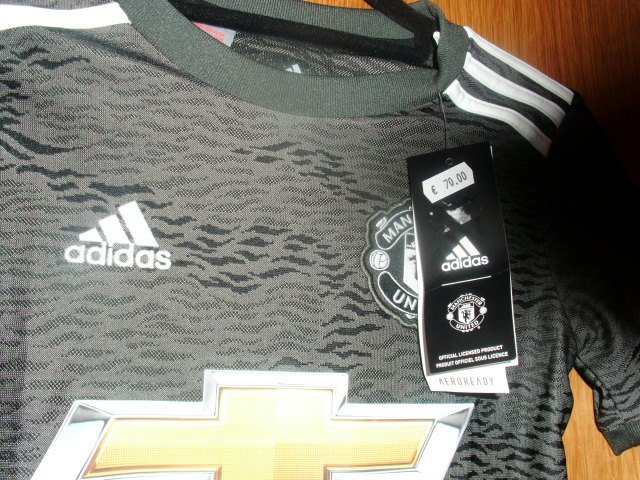 Trikot von Adidas, Manchester United, grau-schwarz, Gr. 128
