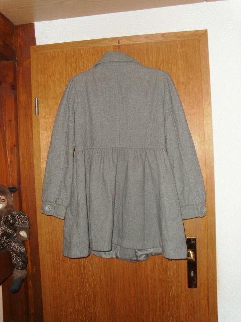 Kurzmantel von H&M, hellgrau, Gr. 40/42