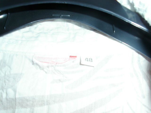Bluse von Outfit, weiß-hellgrau, Gr. 48