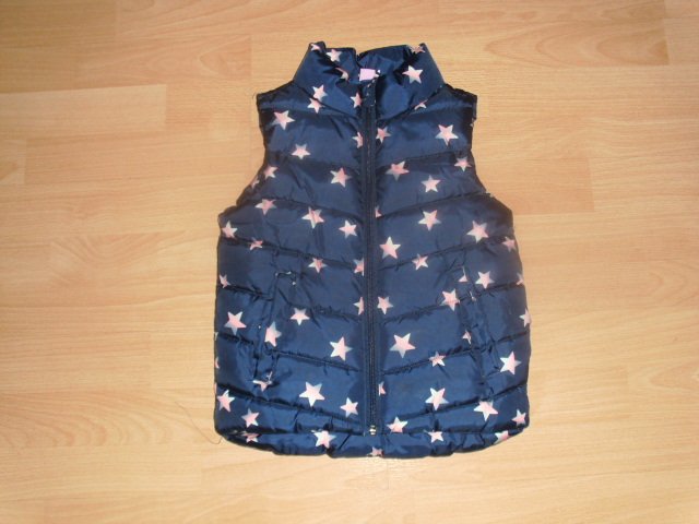 Steppweste von Dopodopo, blau mit Sternen, Gr. 116