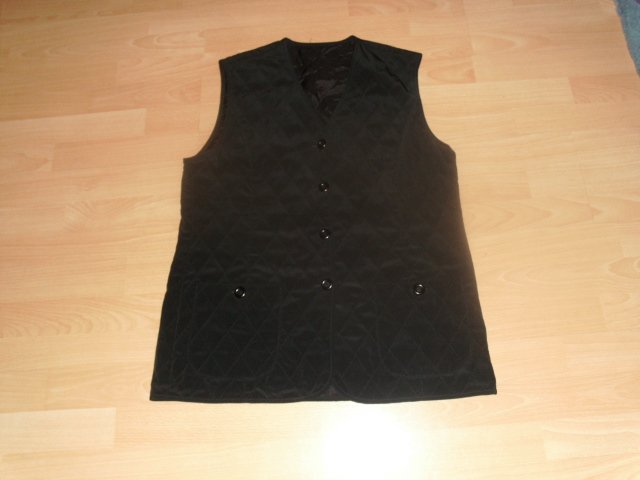 Dünne Weste, schwarz, Gr. 42 
