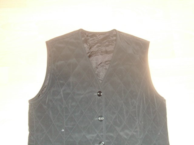 Dünne Weste, schwarz, Gr. 42 