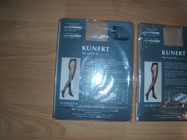 2 Strumpfhosen von Kunert, Leg Control 40, teint, Gr. 44/46 OVP