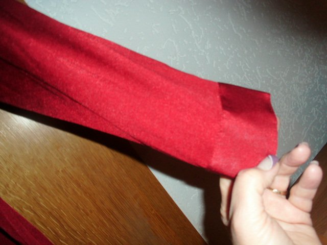 Schlupfbluse von  Hajo Chicara, rot mit Knopfleiste, Gr. 44/46