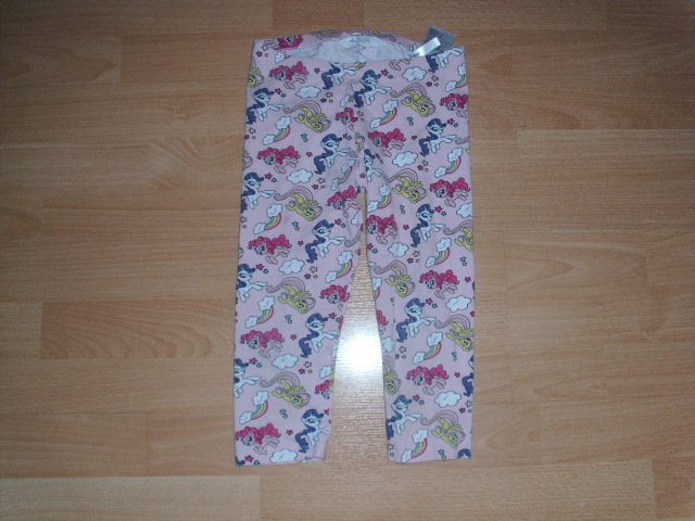 Caprileggings von H&M, rosa mit Motiv, Gr. 122