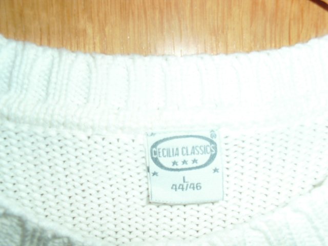 Strickjacke von Cecilia Classics, weiß, Gr. 44/46