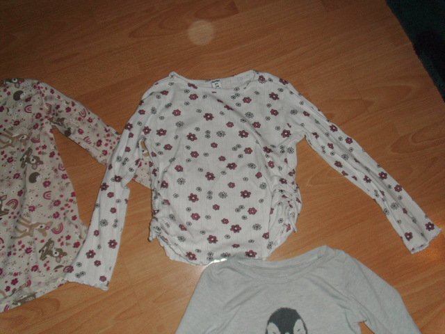 4 Langarmshirts von Dopodopo, mit Motiven, Gr. 128