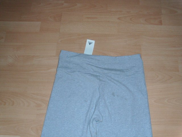 Leggings von Adidas, hellgrau mit Logo, Gr. 40 / 42