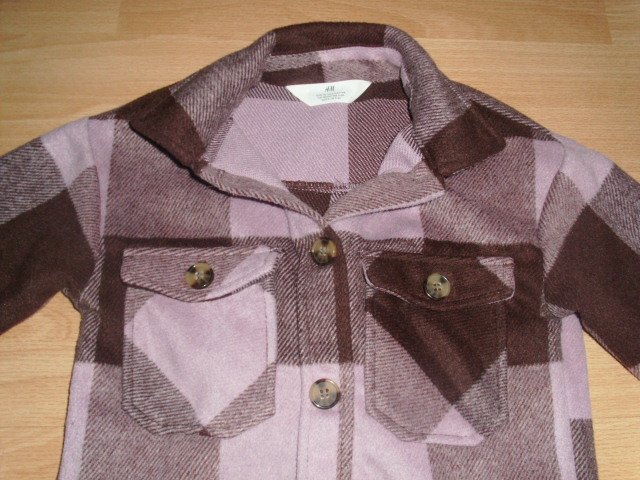 Hemdjacke von H&M, lila-braun, Gr. 116