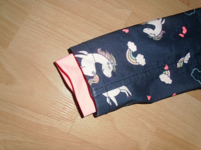 Softshelljacke von Dopodopo, blau mit Einhörnern, Gr. 128