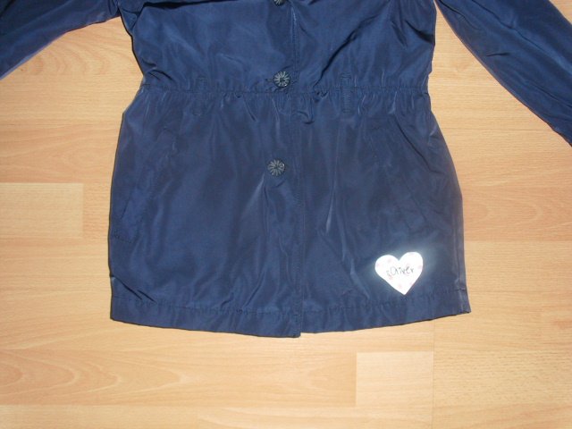 Softshelljacke von s´Oliver, dunkelblau mit Kapuze, Gr. 122