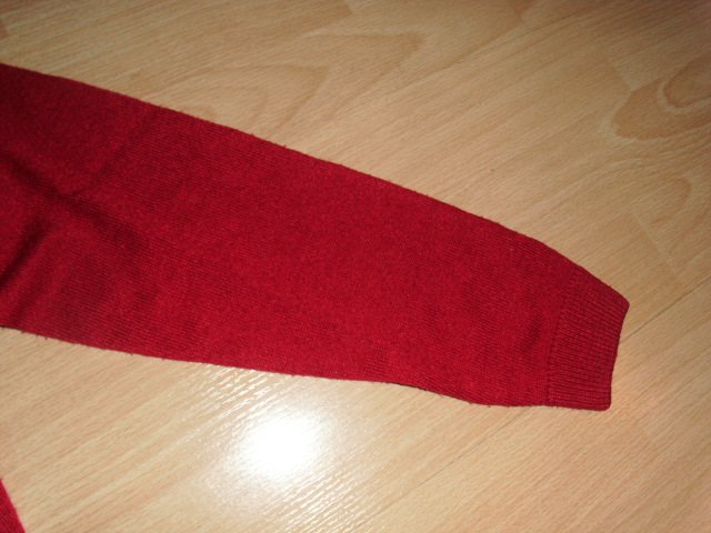 Weihnachtspullover von H&M, rot mit Motiv, Gr. 128