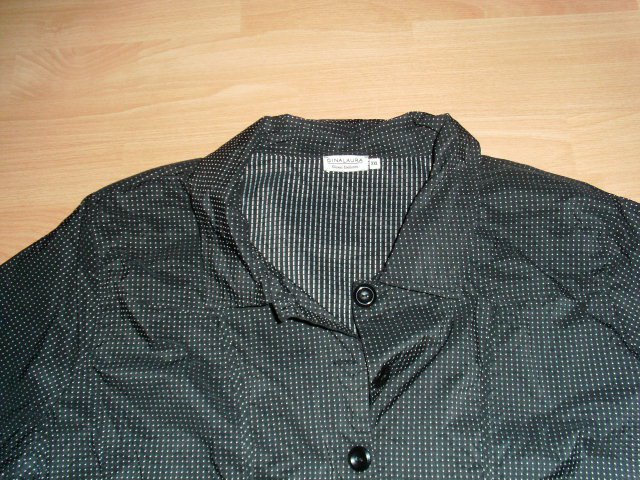Leichte Jacke von Gina Laura, schwarz gemustert, Gr. 52