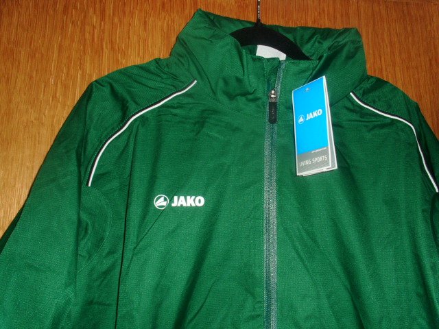 Regen- / Wetterjacke von Jako, grün, Gr. L mit Etikett