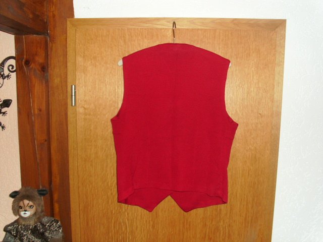 Weste, rot, Gr. 40