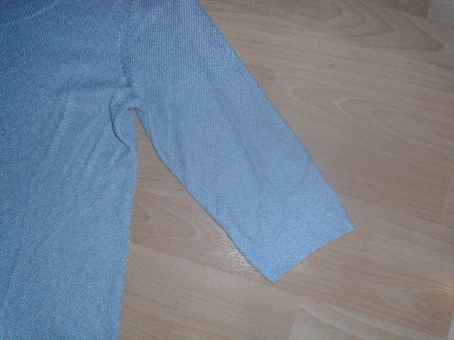 Feines Strickshirt von Gina Laura, silbergrau, Gr. 40/42