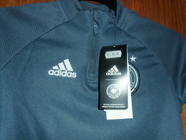 DFB Trainingsoberteil von Adidas, grau, Gr. 116