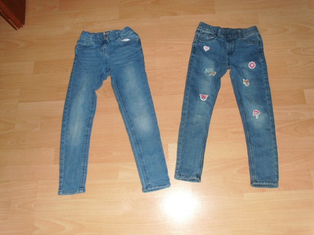 2 Jeanshosen von Pocopiano + Kiki & Koko, Gr. 128
