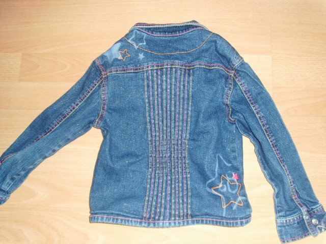 Jeansjacke von Outfit, blau mit Motiven, Gr. 110